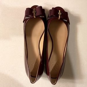 Tory Burch Trudy 15MM Open Toe Wedge. Size 8